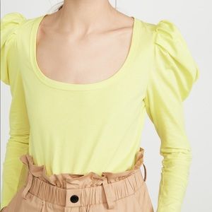 A.L.C. Sewell puff shoulder tee